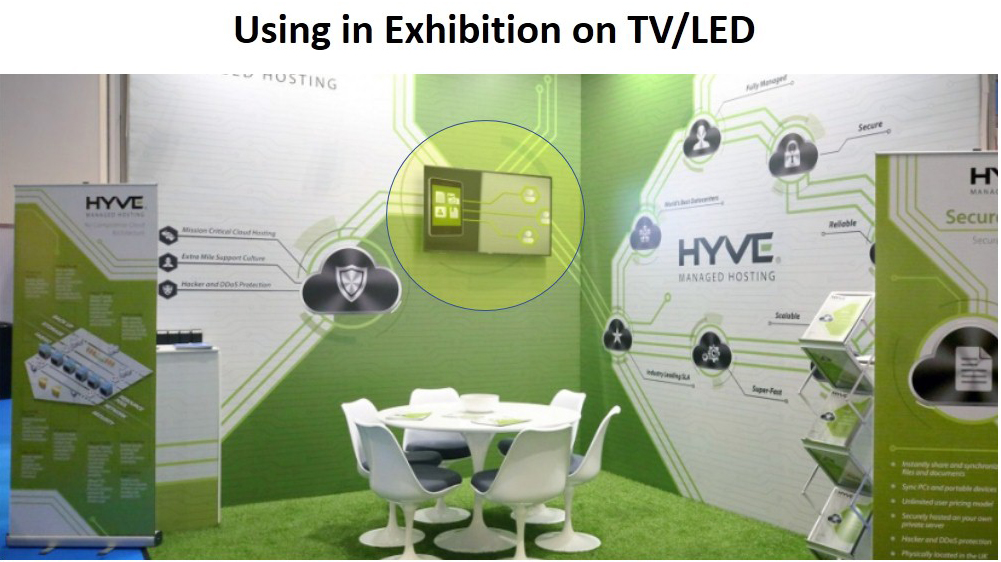Using in Exhibition on TV/LED