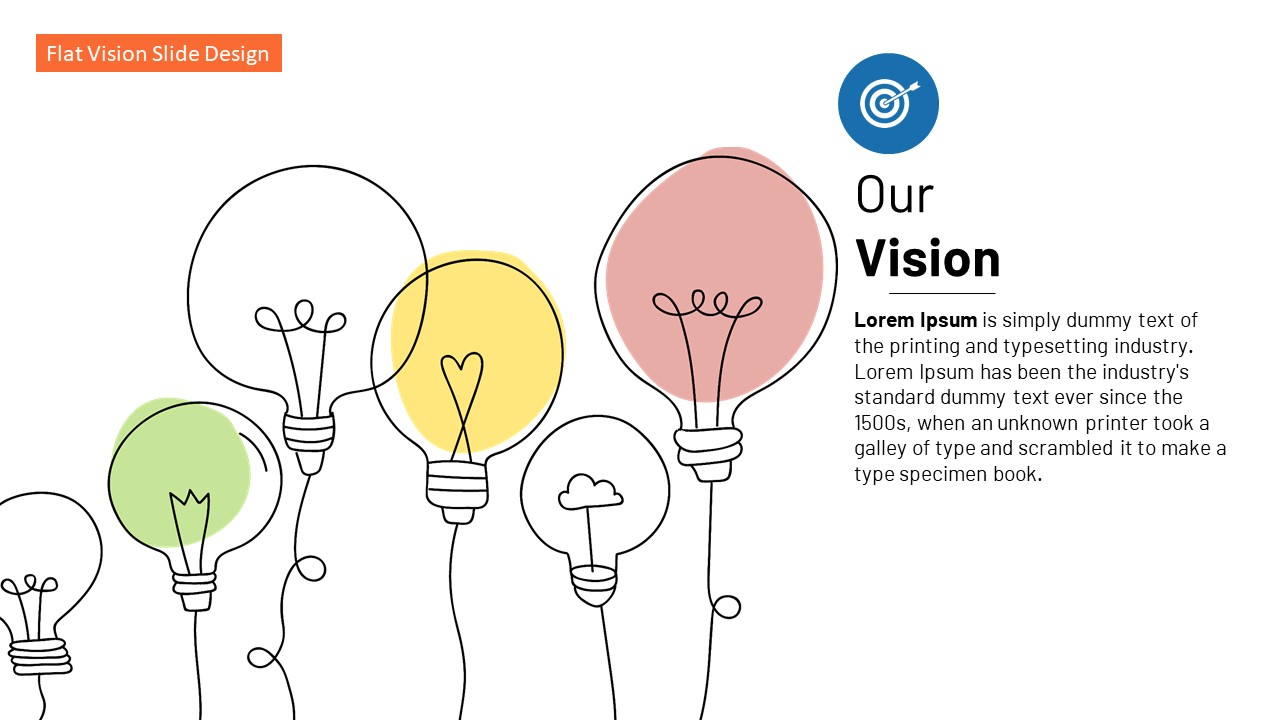 Free Mission & Vision PowerPoint slides template, PPT Slide Vision