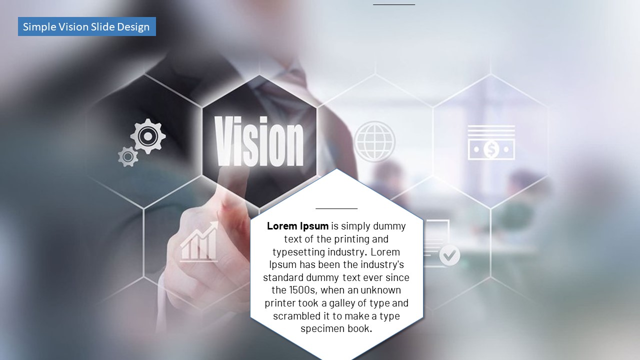 Free Mission & Vision PowerPoint slides template, PPT Slide Vision
